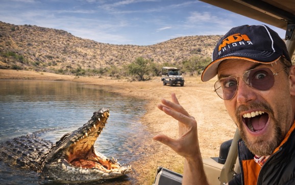 Coccodrillo in Namibia