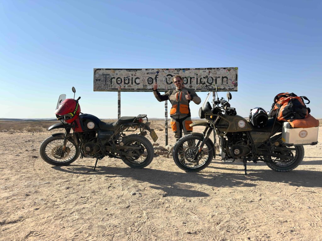 Tropico del capricorno in moto