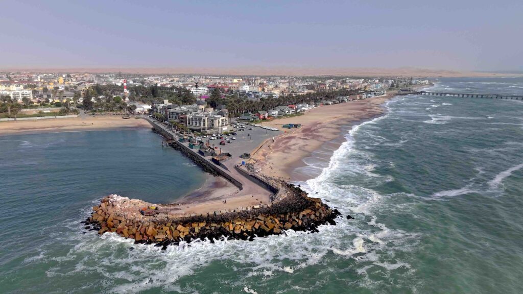 Swakopmund vista dal drone