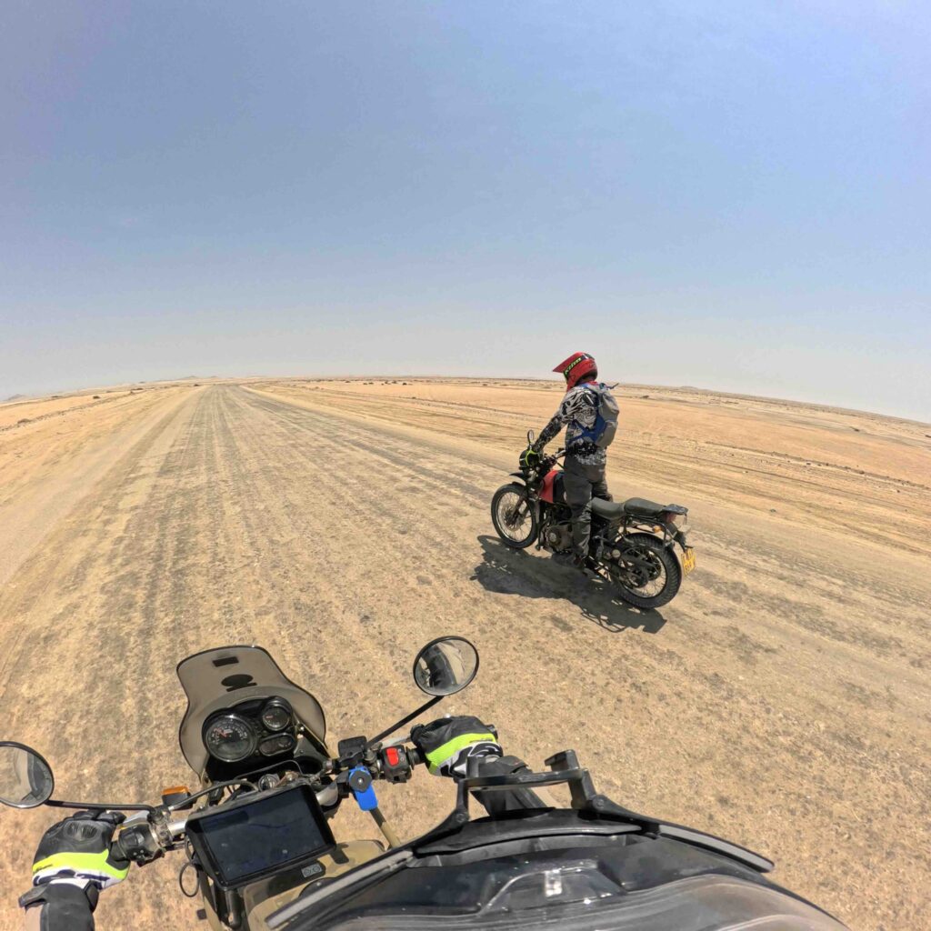 Guidare la moto in Namibia